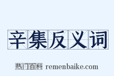 辛集反义词是什么意思的图片